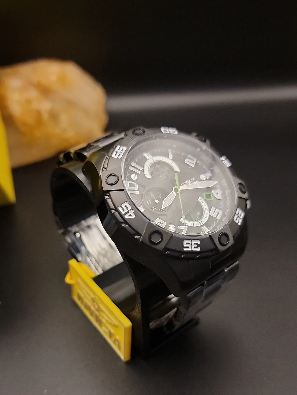 Invicta S1 Rally 26101 Men's Round Black & Green Analog Chronograph Date Watch